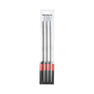 Set 3 pile rotunde ascutit lant drujba 4.8x200mm 3/16 inch