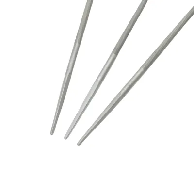 Set 3 pile rotunde ascutit lant drujba 5x200mm 13/64 inch - imagine 5