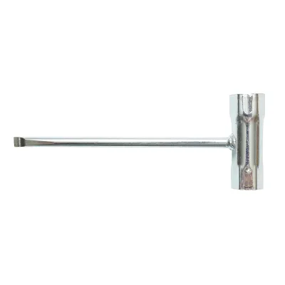 Cheie pentru bujie drujba 17x19x160mmmm cu surubelnita dreapta inclusa - imagine 2