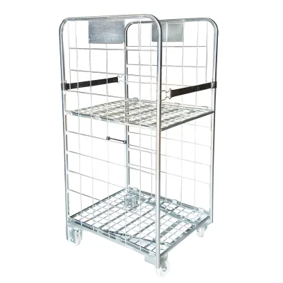 Carucior depozit cu 2 laturi tip container 500Kg