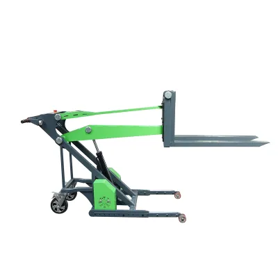 Transpalet electric 24V cu sarcina maxima 650 Kg, inaltime ridicare 1500mm, furci 950mm THOR - imagine 5