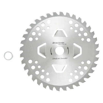 Disc circular vidia 230x25.4x1.3mm, 36 dinti pentru motocoasa de umar Breckner Germany