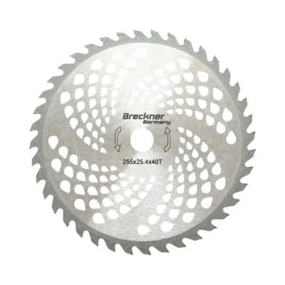 Disc circular vidia 255x25.4x1.3mm, 40 dinti pentru motocoasa de umar Breckner Germany