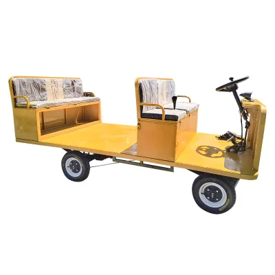 Carucior electric platforma cu 2 banchete pentru transport marfa 800W, 48V, 2.5x1.25m sarcina maxima 800Kg THOR - imagine 5