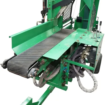 Despicator lemne 16T, motor benzina 15CP cu banda rulanta si conveier 525 Kg - imagine 6