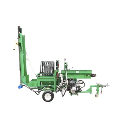 Despicator lemne 16T, motor benzina 15CP cu banda rulanta si conveier 525 Kg - imagine 3