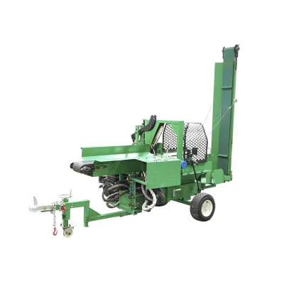 Despicator lemne 16T, motor benzina 15CP cu banda rulanta si conveier 525 Kg - imagine 5