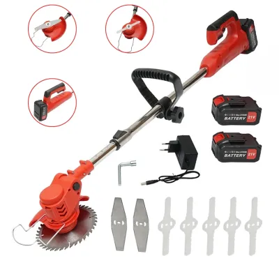Motocoasa electrica extensibila 850W, 2 baterii litiu 21V/3000 mAh, viteza 18000 r/min accesorii incluse
