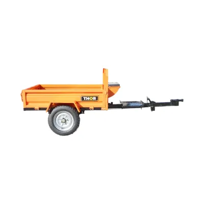Remorca motocultor basculabila 450kg, bena 1400x1000x300mm, roti 4.00-12 THOR - imagine 6