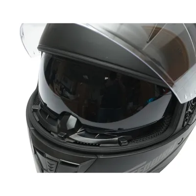 Casca moto integrala negru mat cu viziera transparenta si ochelari de soare, marimea L Arcane II - imagine 7