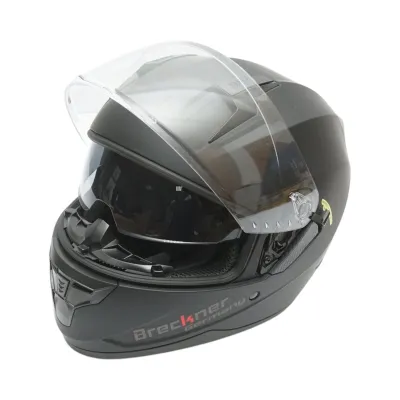 Casca moto integrala negru mat cu viziera transparenta si ochelari de soare, marimea XL Arcane II Breckner Germany - imagine 5