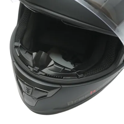 Casca moto integrala negru mat cu viziera transparenta si ochelari de soare, marimea XL Arcane II Breckner Germany - imagine 10