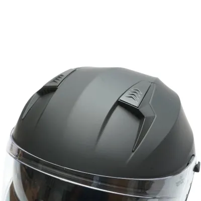 Casca moto integrala negru mat cu viziera transparenta si ochelari de soare, marimea XL Arcane II Breckner Germany - imagine 12