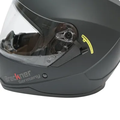 Casca moto integrala negru mat cu viziera transparenta si ochelari de soare, marimea XL Arcane II Breckner Germany - imagine 11