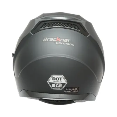 Casca moto integrala negru mat cu viziera transparenta si ochelari de soare, marimea XL Arcane II Breckner Germany - imagine 9