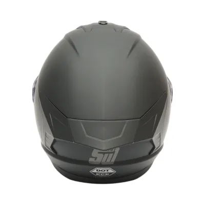 Casca moto integrala neagra cu viziera transparenta, marimea L Grit - imagine 4