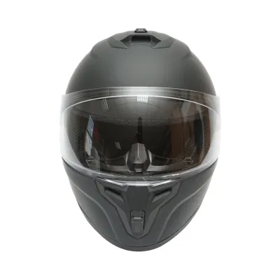 Casca moto integrala neagra cu viziera transparenta, marimea L Grit - imagine 2