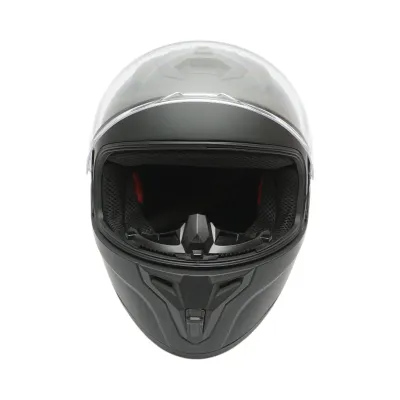 Casca moto integrala neagra cu viziera transparenta, marimea L Grit - imagine 7