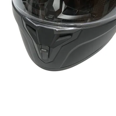 Casca moto integrala neagra cu viziera transparenta, marimea L Grit - imagine 11