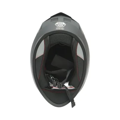 Casca moto integrala neagra cu viziera transparenta, marimea XL Grit Breckner Germany - imagine 6