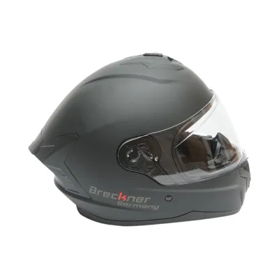 Casca moto integrala neagra cu viziera transparenta, marimea XL Grit Breckner Germany - imagine 5