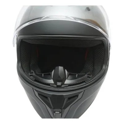 Casca moto integrala neagra cu viziera transparenta, marimea XL Grit Breckner Germany - imagine 7