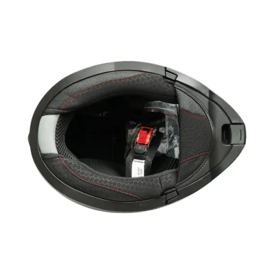 Casca motocross integrala negru mat cu viziera transparenta si ochelari de soare, marimea L Lion Matt Black Breckner Germany - imagine 8