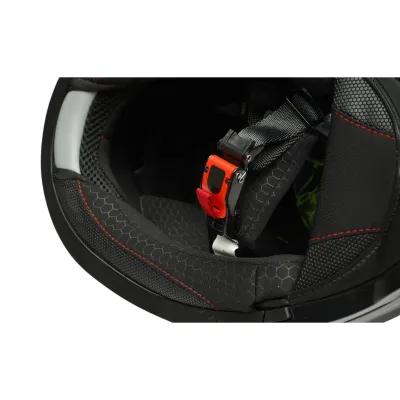 Casca motocross integrala negru mat cu viziera transparenta si ochelari de soare, marimea L Lion Matt Black Breckner Germany - imagine 9
