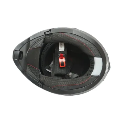 Casca motocross integrala negru mat cu viziera transparenta si ochelari de soare, marimea XL Lion Matt Black Breckner Germany - imagine 7