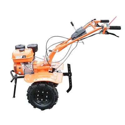 Motocultor 7.5CP cu freza 100cm, motor benzina 4 timpi 212cc OHV, viteze 2+1, transmisie pinioane, roti 4.00-8 Breckner Germany - imagine 4