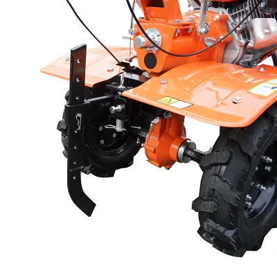 Motocultor 7.5CP cu freza 100cm, motor benzina 4 timpi 212cc OHV, viteze 2+1, transmisie pinioane, roti 4.00-8 Breckner Germany - imagine 11