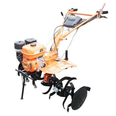 Motocultor 7.5CP cu freza 100cm, motor benzina 4 timpi 212cc OHV, viteze 2+1, transmisie pinioane, roti 4.00-8 Breckner Germany - imagine 2
