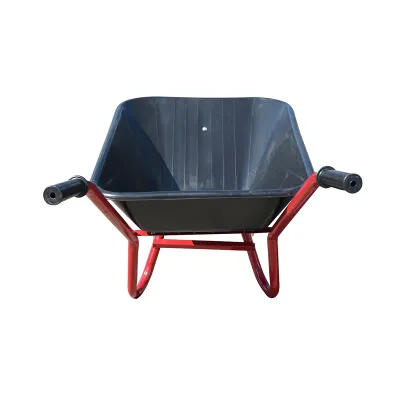 Roaba cuva plastic 80L cu roata pneumatica 400/8 si cadru metalic THOR - imagine 4