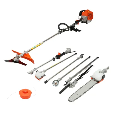 Motocoasa pe benzina multifunctionala 4 in 1, motor 2T 52cc, putere 2.5CP, turatie 8000rpm, accesorii incluse