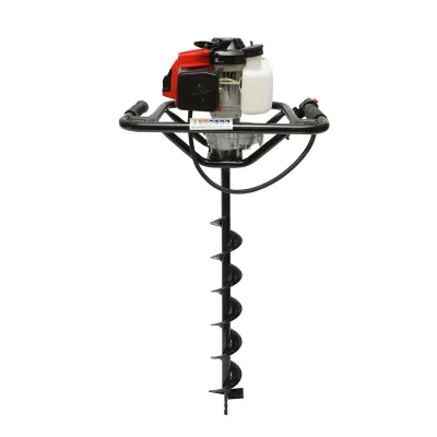 Motoburghiu foreza de pamant pe benzina 2.8CP, 2T 52cc, 3 burghie incluse 100mm, 150mm, 200mm THOR - imagine 4