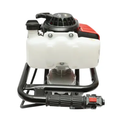 Motoburghiu foreza de pamant pe benzina 2.8CP, 2T 52cc, 3 burghie incluse 100mm, 150mm, 200mm THOR - imagine 9