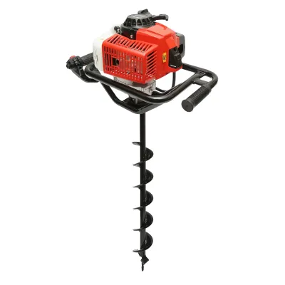 Motoburghiu foreza de pamant pe benzina 2.8CP, 2T 52cc, 3 burghie incluse 100mm, 150mm, 200mm THOR - imagine 5