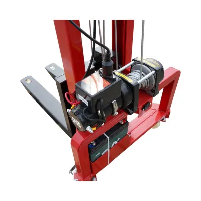 Transpalet manual 300kg cu ridicare electrica 12V, inaltime maxima 1.6m, telecomanda wireless - imagine 10