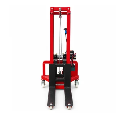 Transpalet manual 300kg cu ridicare electrica 12V, inaltime maxima 1.6m, telecomanda wireless - imagine 4