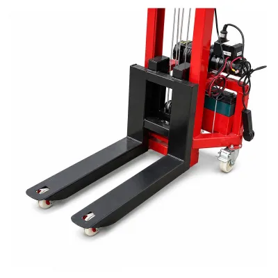 Transpalet manual 300kg cu ridicare electrica 12V, inaltime maxima 1.6m, telecomanda wireless - imagine 13
