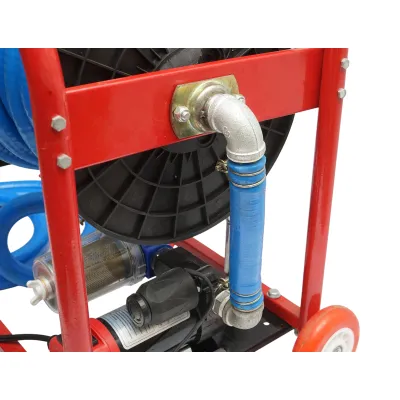 Pompa transfer combustibil mobila 12V, 300W cu filtru si furtun Breckner Germany - imagine 6