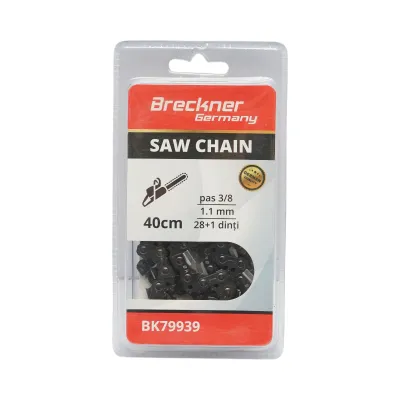 Lant drujba pas 3/8, 28+1 de dinti, 1.1mm, lungime 40cm Breckner Germany