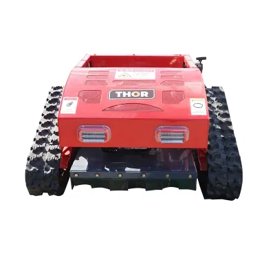 Robot de tuns iarba pe senile cu telecomanda, motor Loncin 9CP, 224cc, latime de taiere 550mm THOR - imagine 2