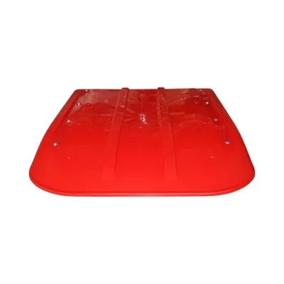 Acoperis semicabina tractor universal rosu 157x120cm - imagine 2