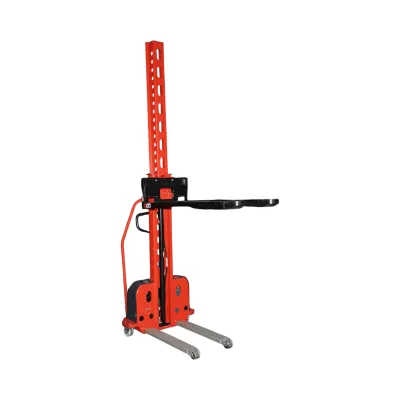 Transpalet semi-electric 1T cu autoincarcare, baterie Li-ion 12V, 50Ah, inaltime ridicare 1300mm - imagine 6