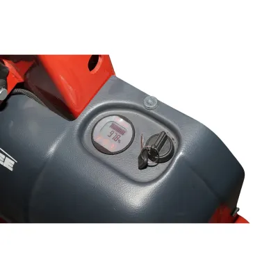 Transpalet semi-electric 1T cu autoincarcare, baterie Li-ion 12V, 50Ah, inaltime ridicare 1300mm - imagine 12