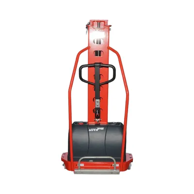 Transpalet semi-electric 1T cu autoincarcare, baterie Li-ion 12V, 50Ah, inaltime ridicare 1300mm - imagine 3
