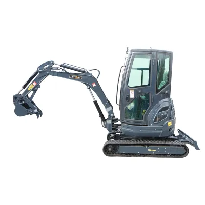 Mini excavator 2T cu cabina, motor diesel 25CP (18.4KW), adancime sapare 2120mm, capacitate ridicare 350Kg, 2 cupe incluse 400/770mm THOR - imagine 2