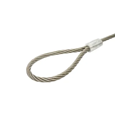 Cablu troliu ciochinar din otel 6x37 fi 14mm 1m cu 2 ochiuri - imagine 4