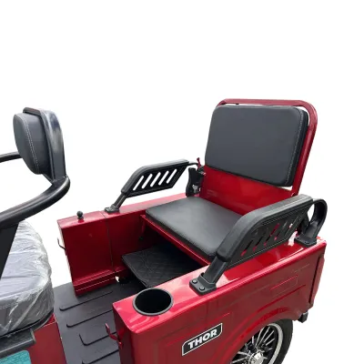 Triciclu electric THOR SX LONG PRO ROSU 1400W 60V 20AH - imagine 9